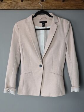 H&M Light Pink Blazer Jacket